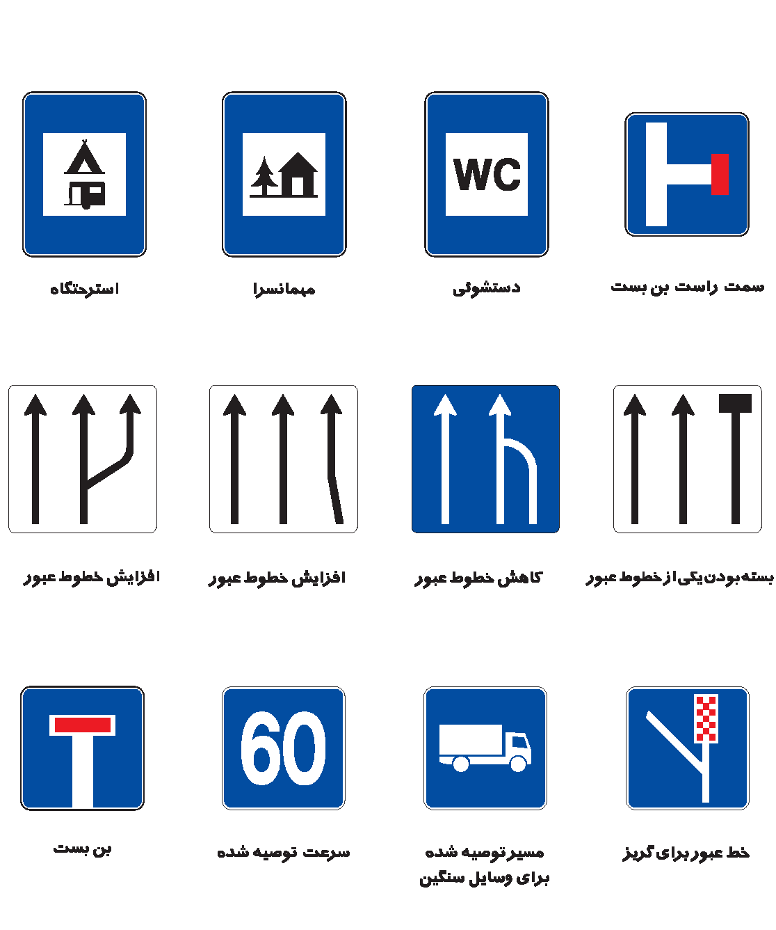 تابلوهای راهنمای و رانندگی اخباری